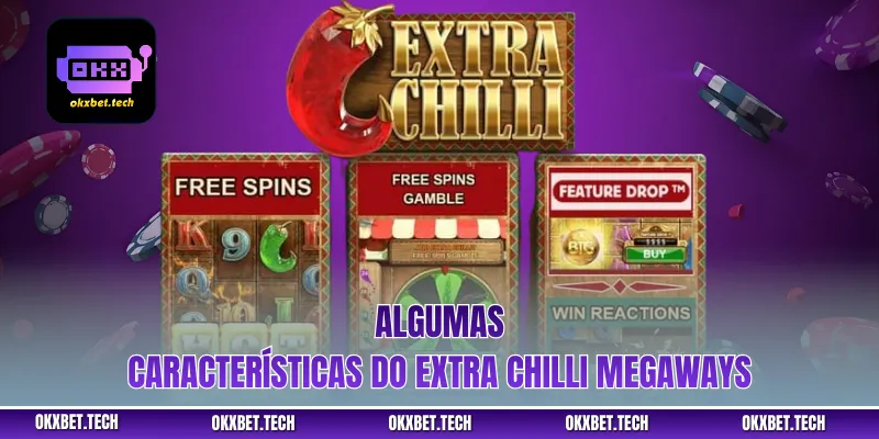 Algumas características do Extra Chilli Megaways