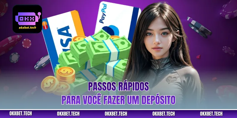 Passos rápidos para você fazer um depósito